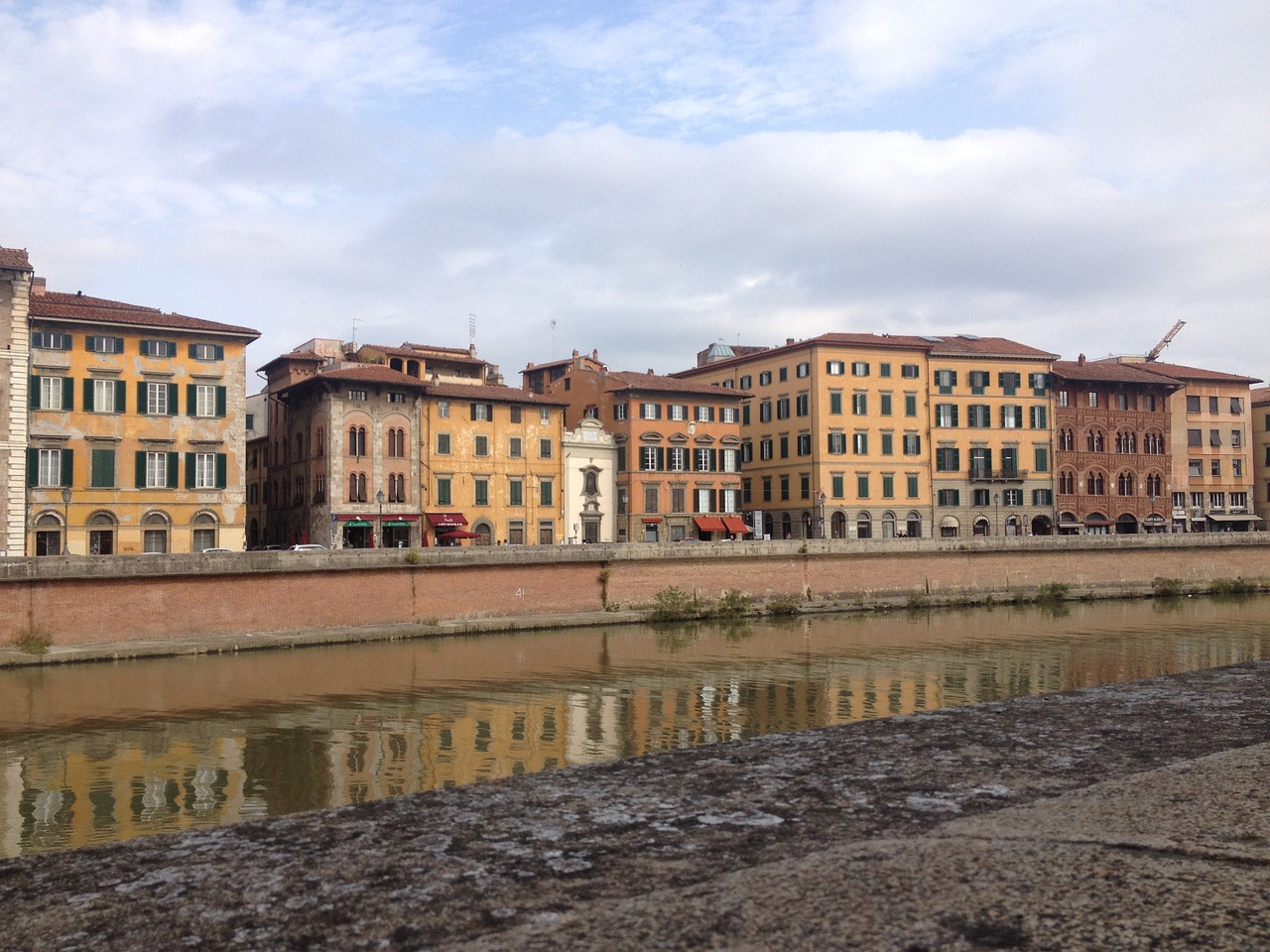 Pisa, Italy, Miestas, Upė, Ruduo, Toscany, Miestai, Namas, Arnoriver, Himmel