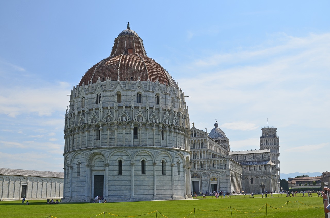 Pisa,  Italy,  Baptistery,  Pasviręs Bokštas,  Toskana, Nemokamos Nuotraukos,  Nemokama Licenzija