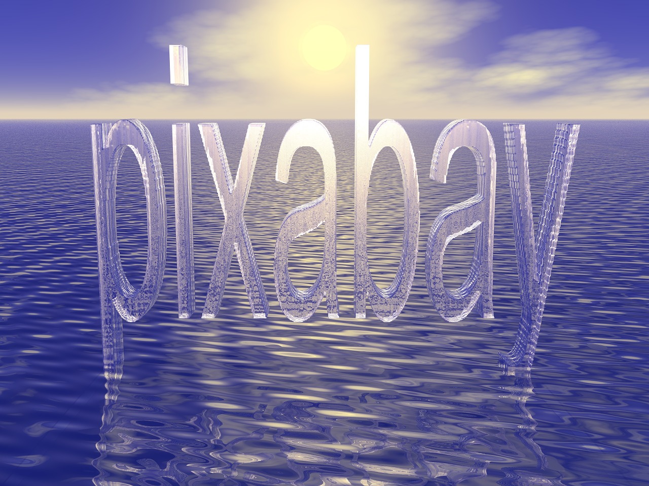 Pixabay, Logotipas, Vanduo, Dangus, Fonas, Mėlynas, Vandenynas, Jūra, Simbolis, Nemokamos Nuotraukos