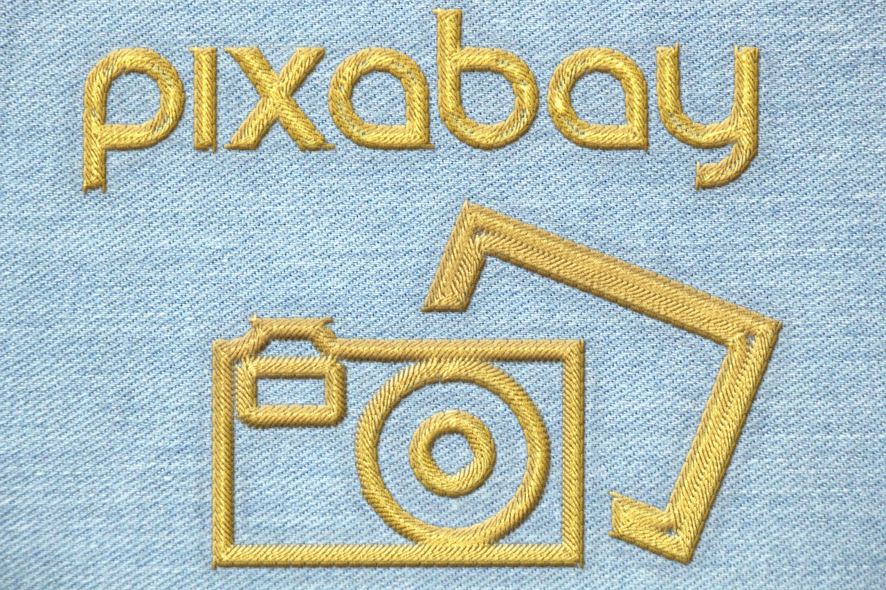 Pixabay, Logotipas, Emblema, Siuvinėjimas, Rankų Darbas, Menas, Amatų, Sriegis, Siūti, Medžiaga