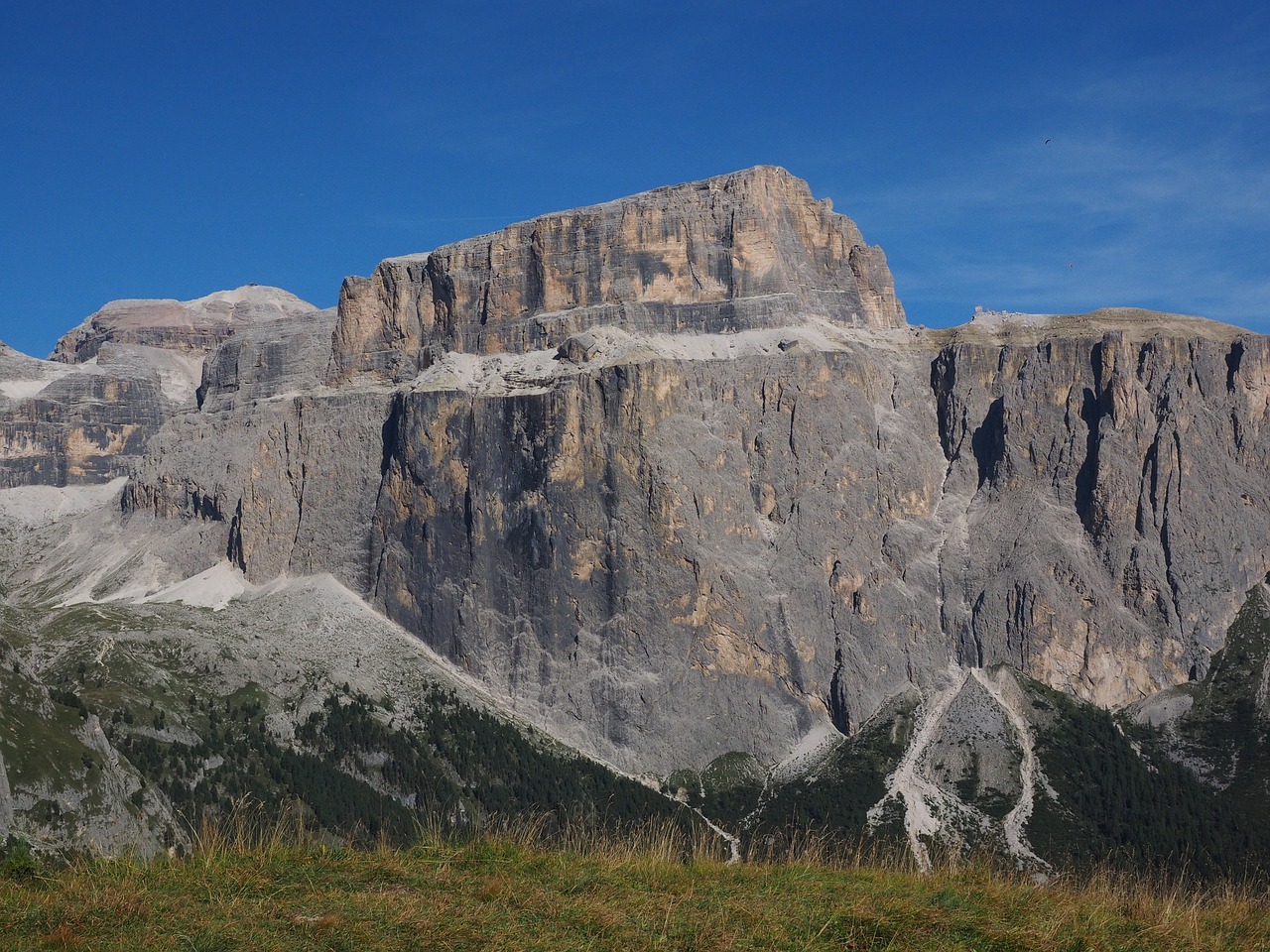 Piz Boè, Sass Pordoi, Sella Masyvas, Dolomitai, Alpių, Italy, Unesco Pasaulio Paveldas, Kalnų Peizažas, Kalnų Pasaulis, Kalnų Viršūnių Susitikimas