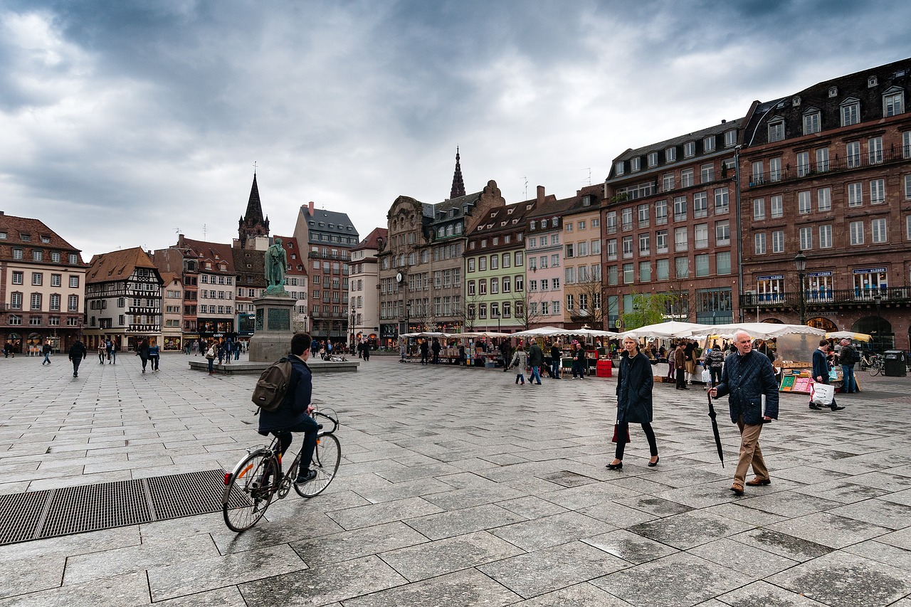 Vieta Kléber, Strasbourg, France, Europietis, Alsace, Senamiestis, Nemokamos Nuotraukos,  Nemokama Licenzija