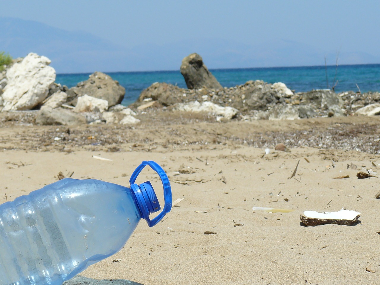 Plastikinis Butelys, Butelis, Papludimys, Jūra, Tarša, Plastmasinis, Šiukšlių, Išmestas, Atliekos, Aplinka
