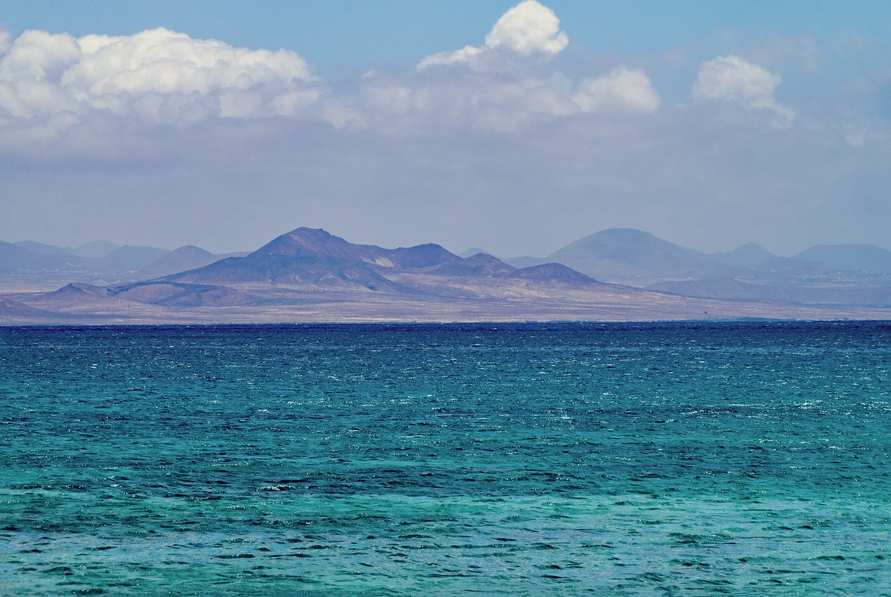Playa Francesca, La Graciosa, Kanarų Salos, Ispanija, Afrika, Jūra, Vanduo, Kranto, Vaizdas, Lanzarote