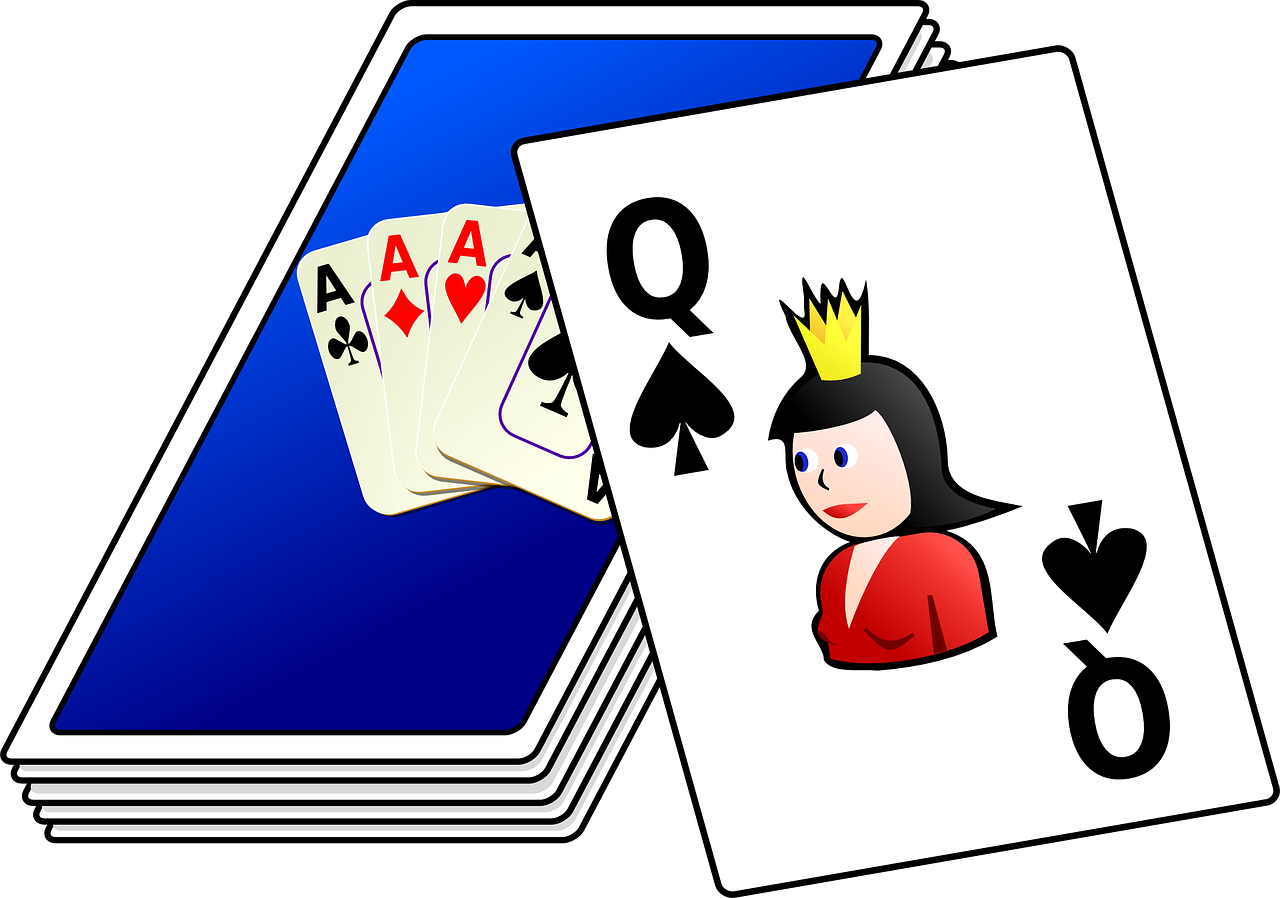 Žaisti, Kortelės, Denio, Kortelė, Žaidimai, Pokeris, Tiltas, Pikis Karalienė, Solitaire, Žaisti