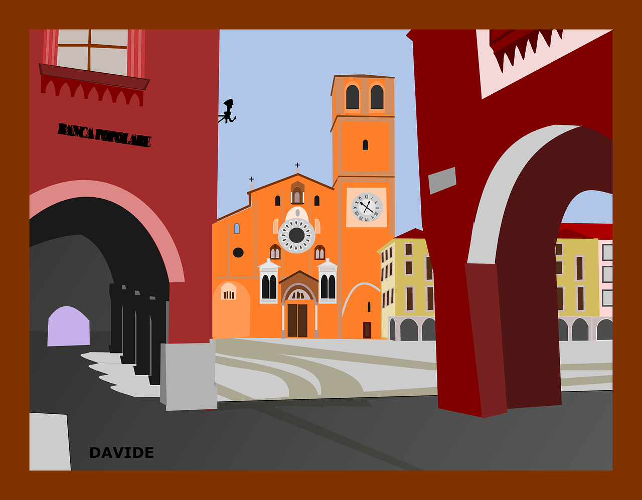 Plaza, Italy, Roma, Dažymas, Nuotrauka, Katedra, Bažnyčia, Romėnų, Nemokama Vektorinė Grafika, Nemokamos Nuotraukos