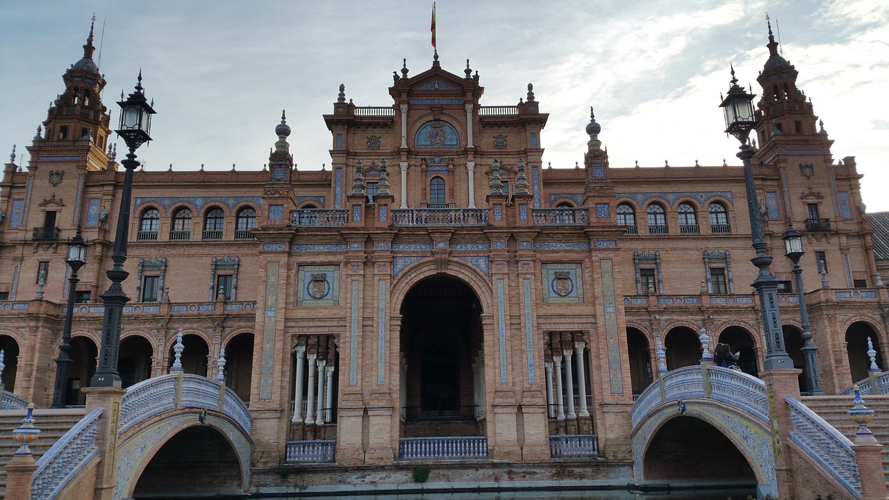 Plaza De España, Ispanijos Aikštė, Plaza Ispanija Orientyras, Plaza Espana, Plaza De Espana, Sevilija, Nemokamos Nuotraukos,  Nemokama Licenzija