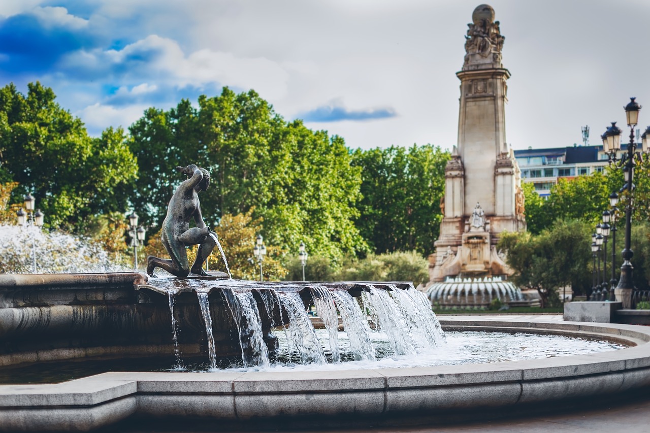 Plaza De Espana,  Madridas,  Ispanija,  Žymus Objektas,  Kelionė,  Architektūra,  Plaza,  Cervantes,  Simbolis,  Kelionės Tikslas