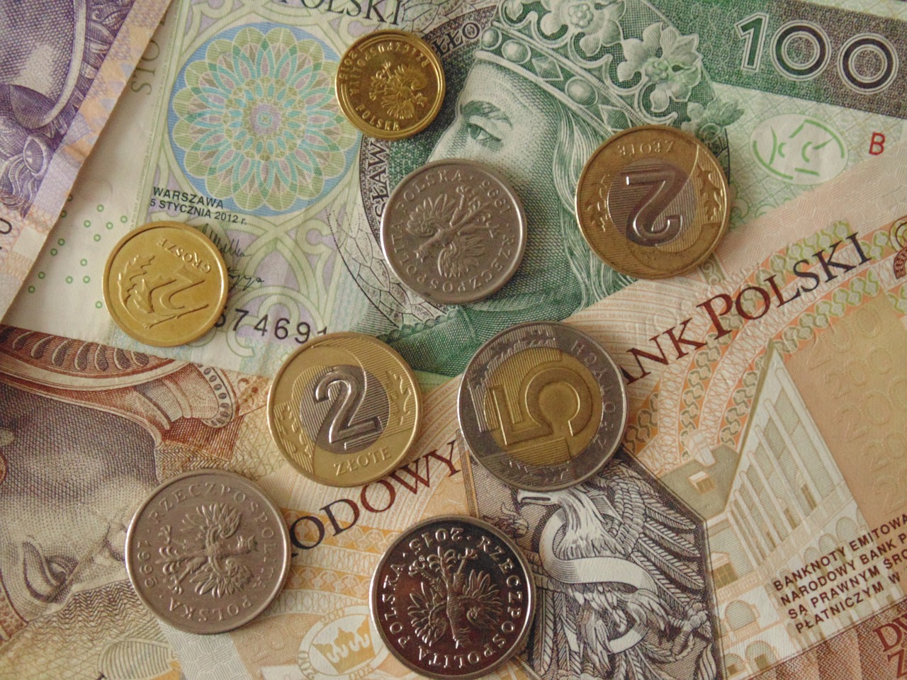 Pinigai, Lenkas, Banknotai, Monetos, Valiuta, Lenkija, Nemokamos Nuotraukos,  Nemokama Licenzija