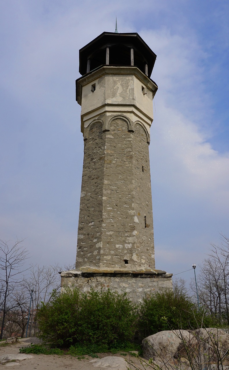 Plovdiv, Viduramžių Laikrodžio Bokštas, Bokštas, Laikrodis, Sahat Tepe, Dano Kalnas, Danov Tepe, Panorama, Pastatai, Bulgarija