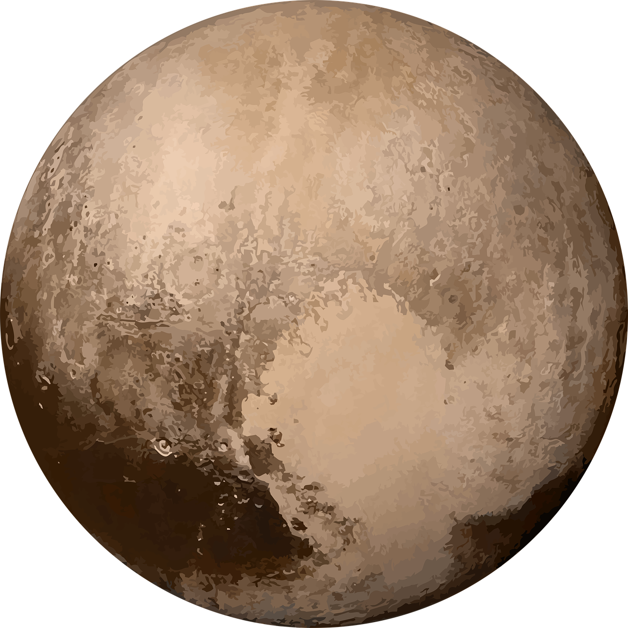 Plutonas, Planeta, Nykštukas, Nykštukė Planeta, Devintas, Saulės Sistema, Ruda, Nemokamos Nuotraukos,  Nemokama Licenzija
