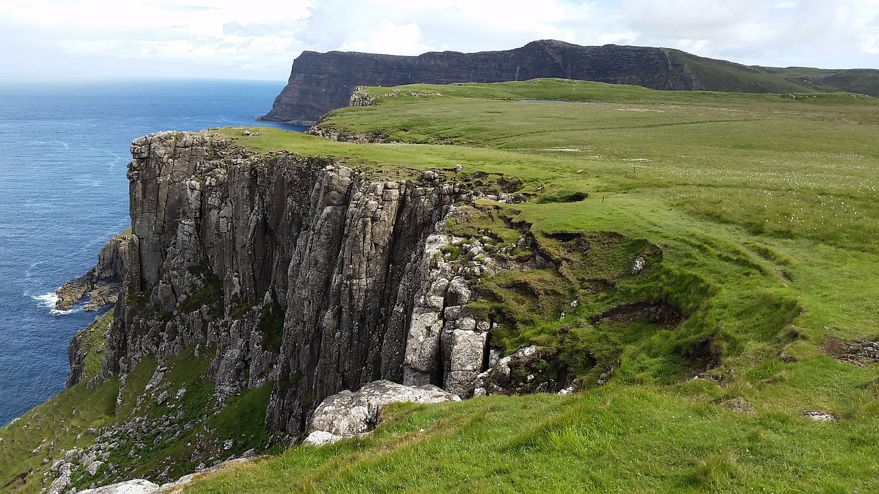 Punktas, Škotų, Škotija, Uolingas, Skye, Vaizdingas, Jūros Dugnas, Škotijos Aukštumos, Fotografija, Žinių Taškas