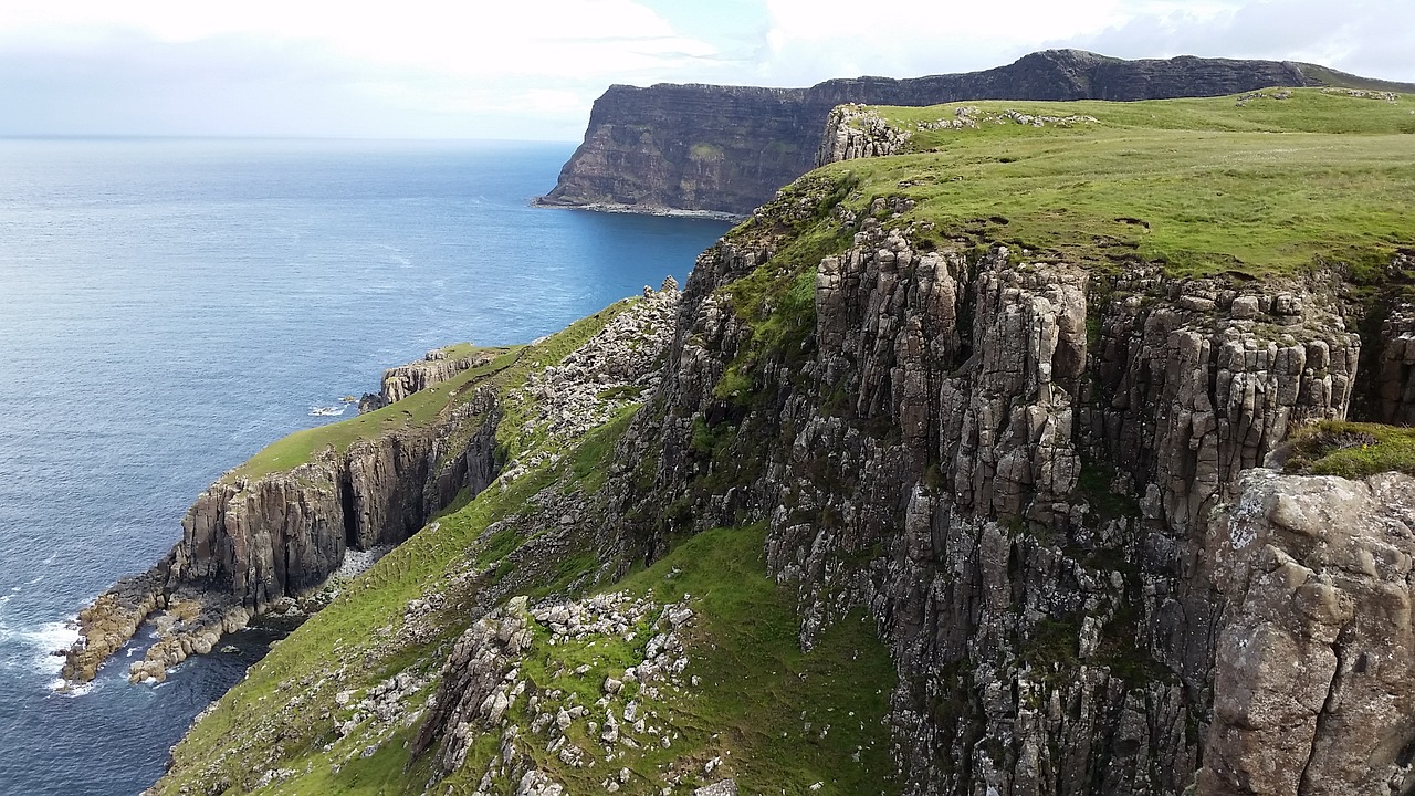 Punktas, Škotų, Škotija, Uolingas, Skye, Vaizdingas, Jūros Dugnas, Škotijos Aukštumos, Fotografija, Žinių Taškas