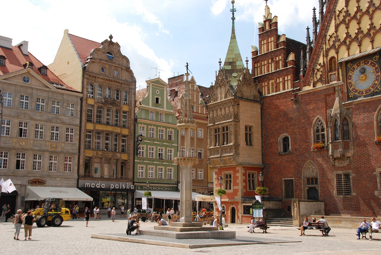 Lenkija, Wrocław, Miestas, Namai, Architektūra, Istorija, Kvadratas, Pastatas, Fasadas, Nemokamos Nuotraukos