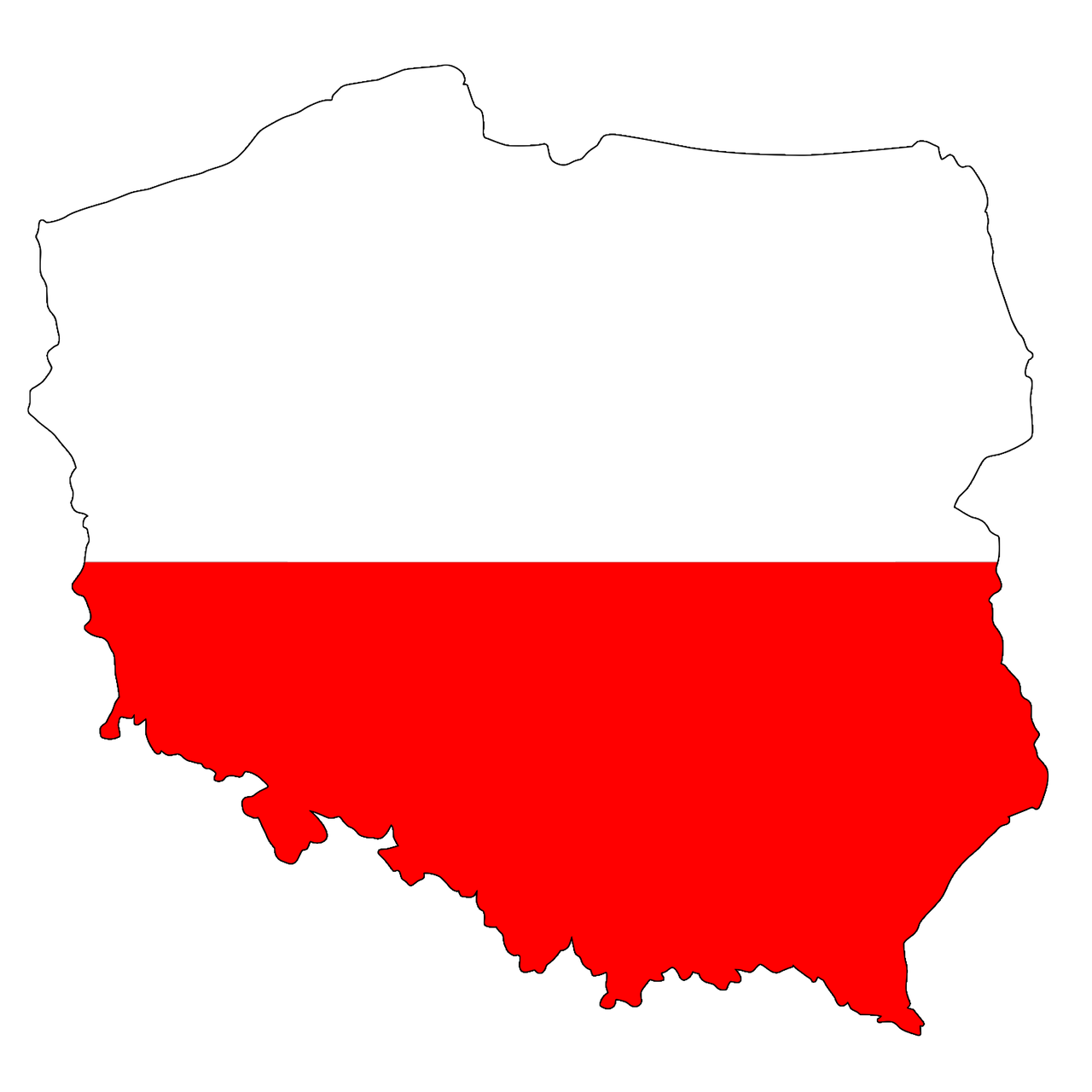 Lenkija, Žemėlapis, Vėliava, Kontūras, Sienos, Šalis, Europa, Eu, Amerikos Valstijos, Sausumos Sienos