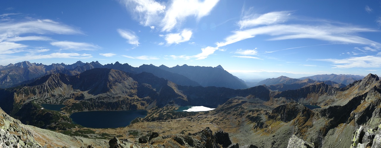 Lenkija, Kalnai, Tatry, Kraštovaizdis, Nacionalinis Parkas, Aukštas Tatras, Panorama, Gamta, Viršūnės, Ruduo