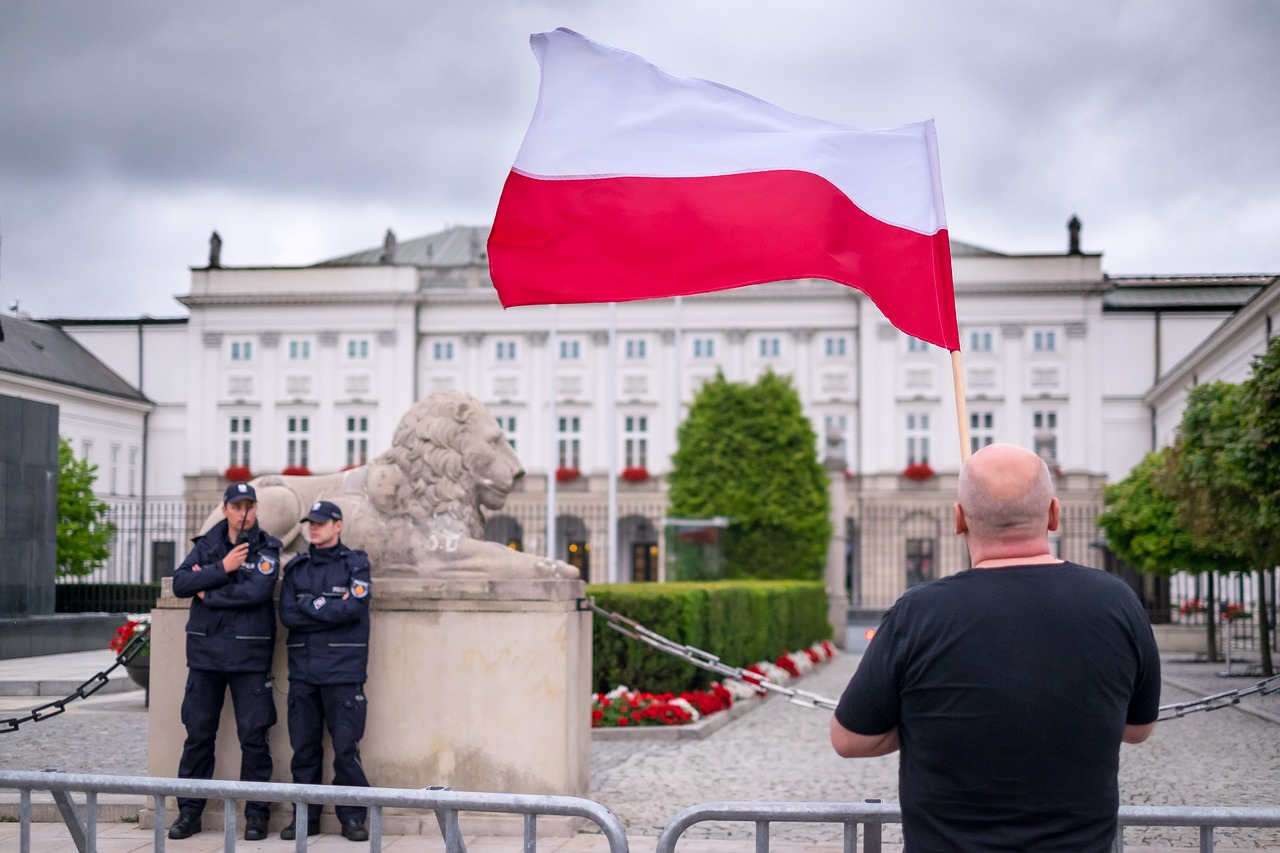 Lenkija, Politika, Prezidentas, Vėliava, Rūmai, Vienišas, Protestas, Protestuotojas, Tauta, Nacionalinis