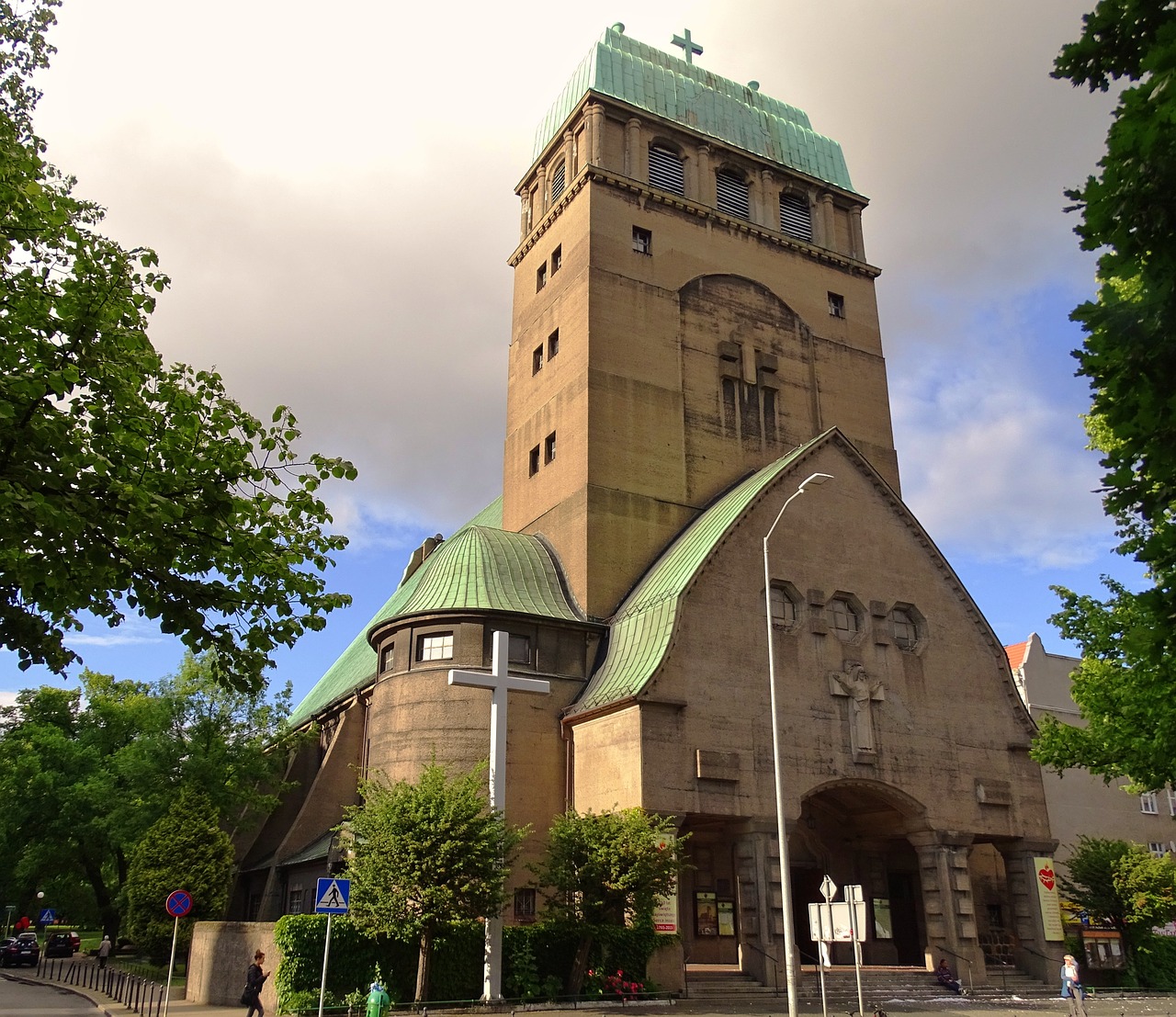 Lenkija, Stettin, Herz-Jesu-Kirche, Nemokamos Nuotraukos,  Nemokama Licenzija