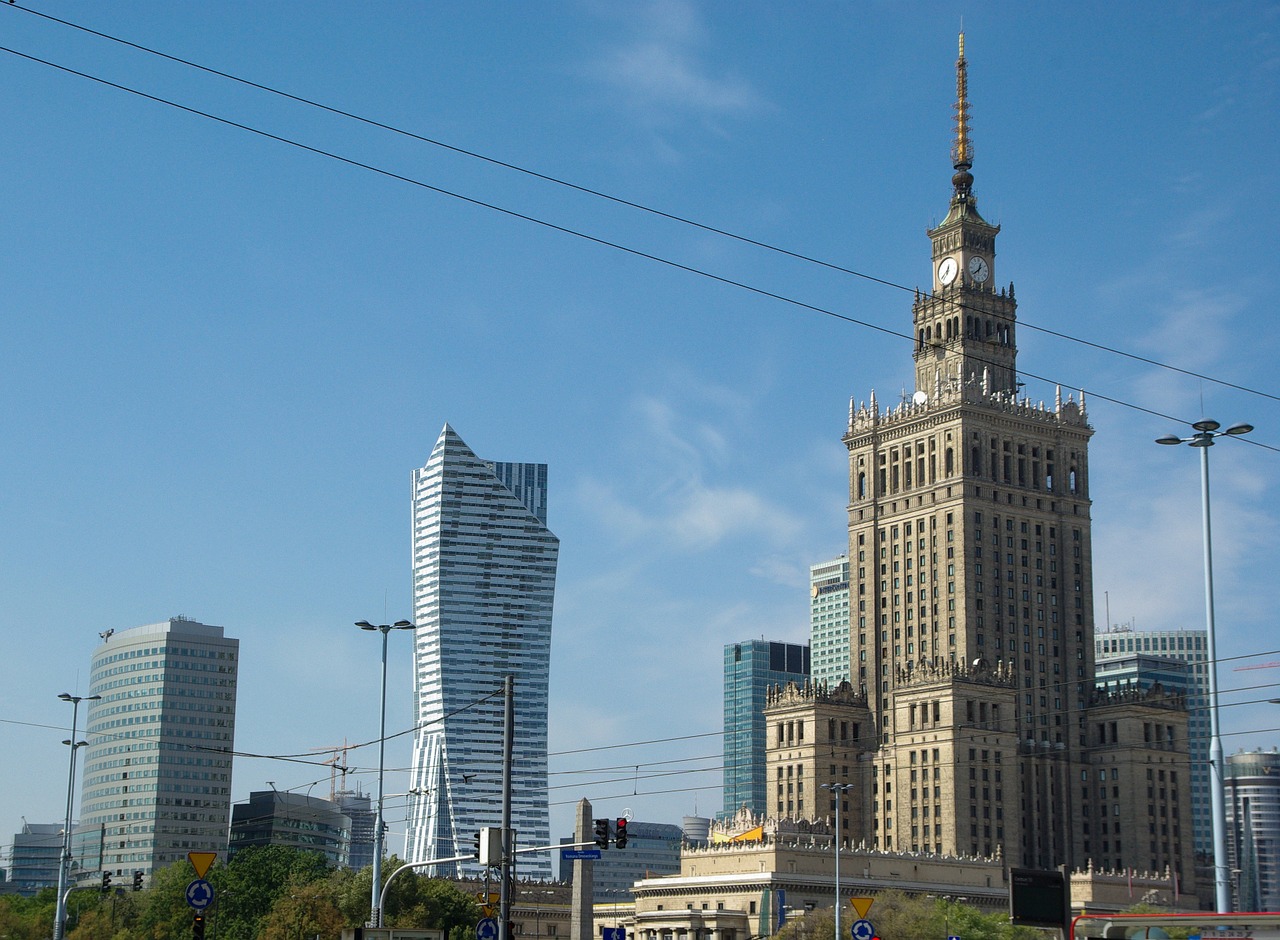 Lenkija, Varšuva, Rūmai, Architektūra, Skyscaper, Grand, Šiuolaikiška, Pastatai, Turai, Nemokamos Nuotraukos