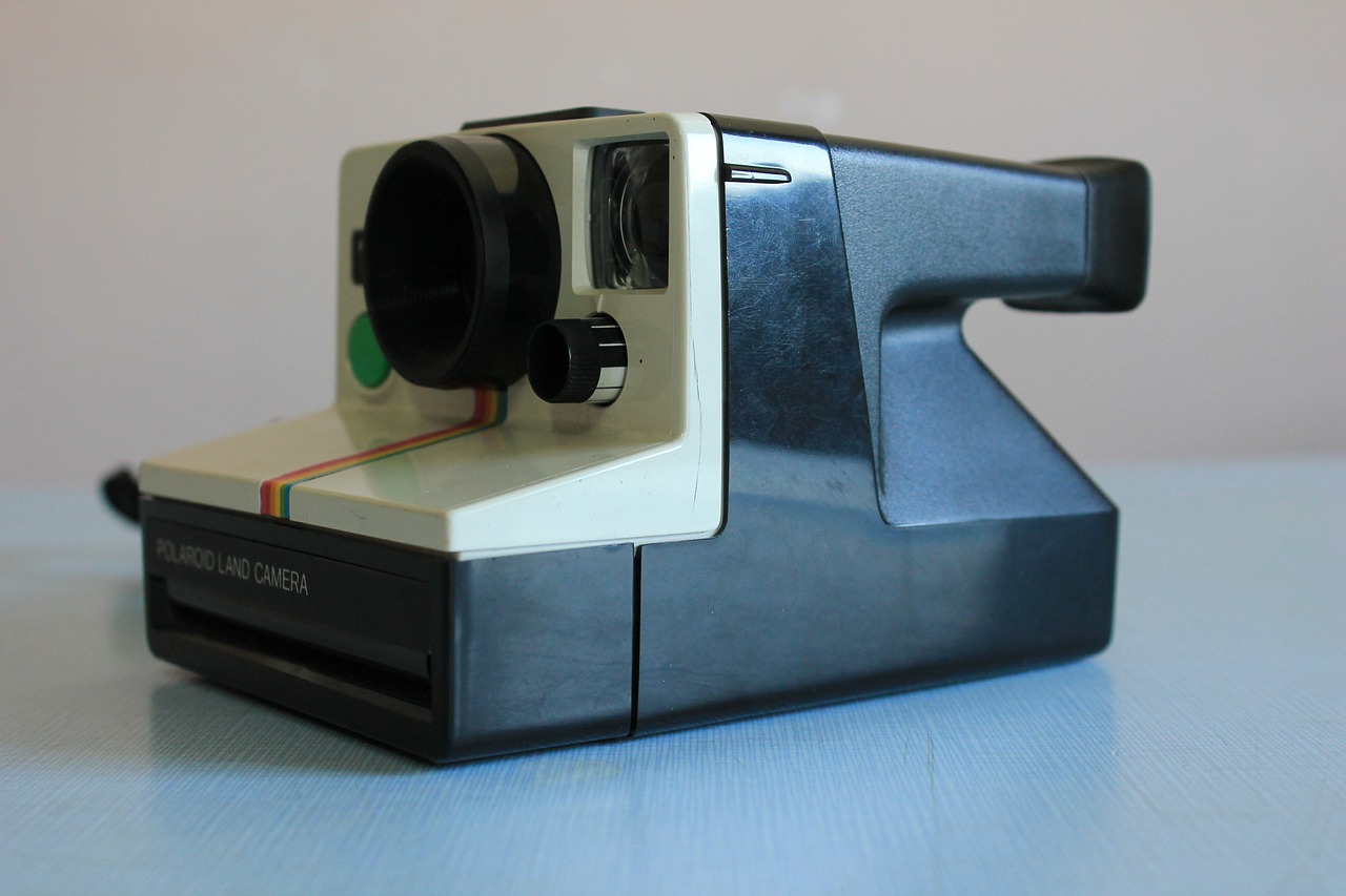 Polaroidas, Polaroid Camera, Fotoaparatas, Vintage, Retro, Nuotraukos, Nuotrauka, Objektas, Filmas, Dizainas