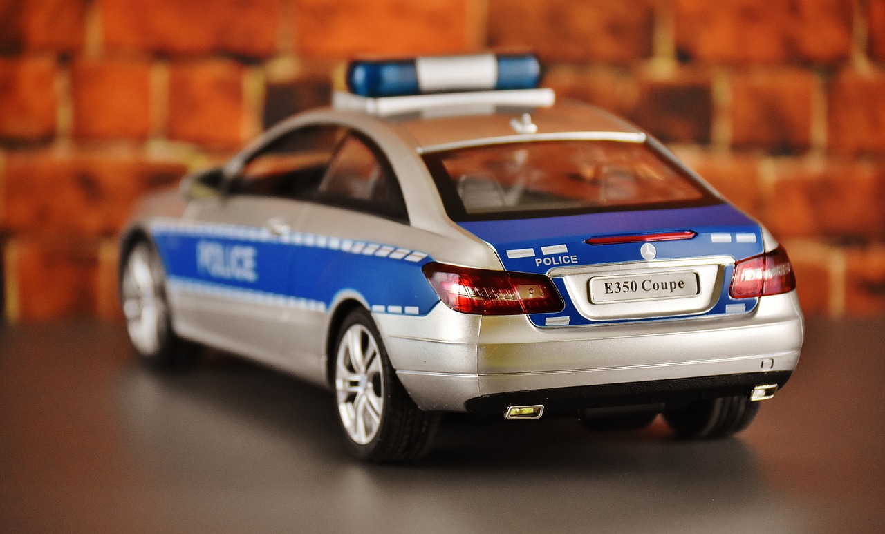 Policijos Automobilis, Mercedes Benz, Modelis Automobilis, Policija, Patruliuojantis Automobilis, Transporto Priemonės, Žaislinė Mašina, Transporto Priemonė, Žaislai, Automobilis