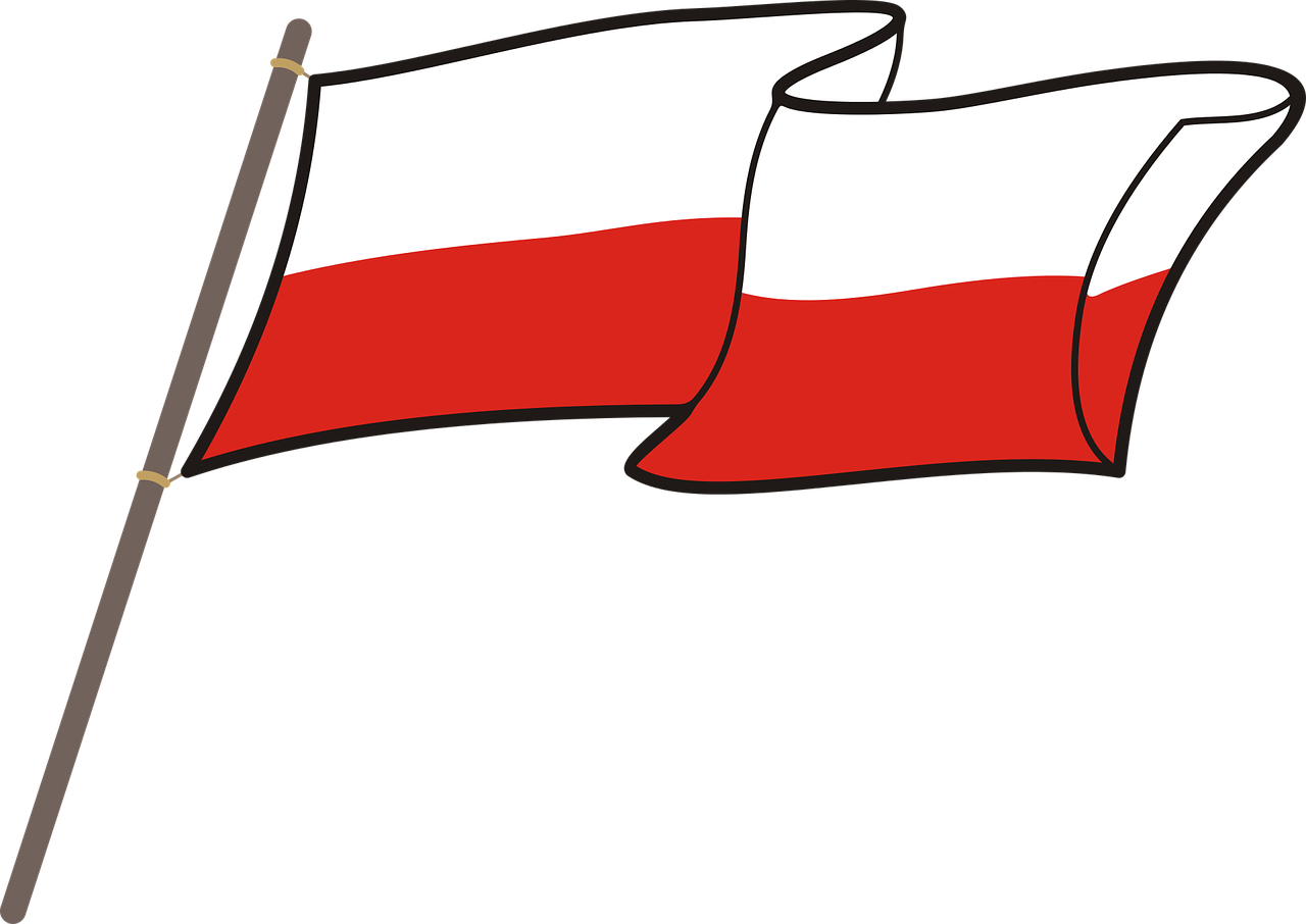 Lenkų Vėliava, Vėliava, Balta-Raudona, Lenkija, Grafika, Nacionalinės Spalvos, Lenkas, Raudona, Stiebu, Simbolis