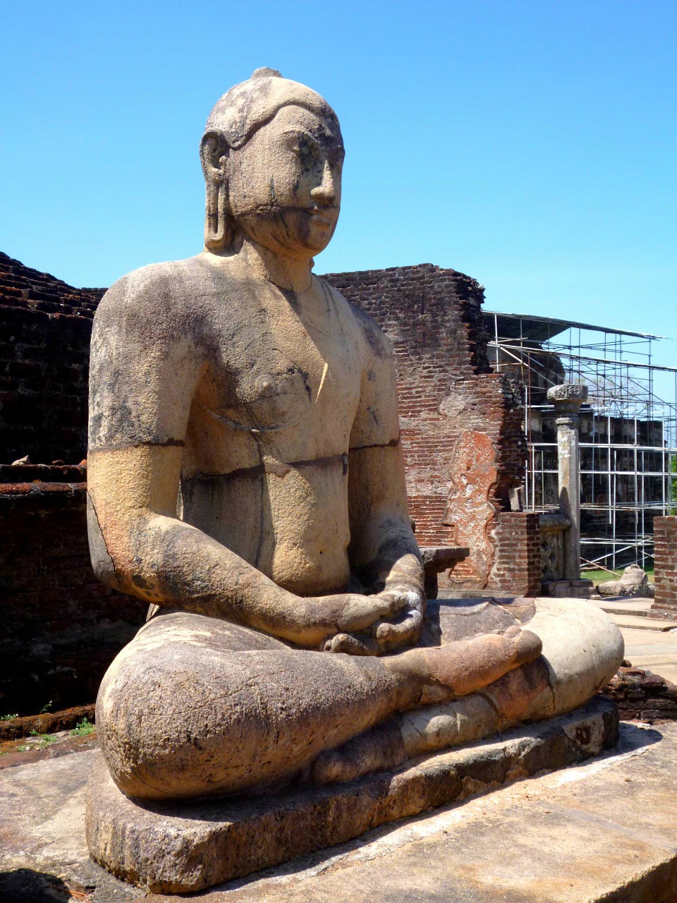 Polonaruwa, Šri Lanka, Statula, Mūrinis Mūras, Akmuo, Skulptūra, Meno Kūriniai, Senovės, Istorinis, Meno