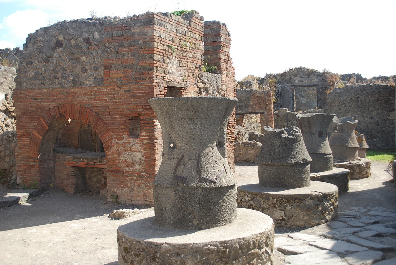 Pompėja, Virtuvė, Senovės, Italy, Europa, Griuvėsiai, Archeologija, Orkaitė, Architektūra, Istorinis