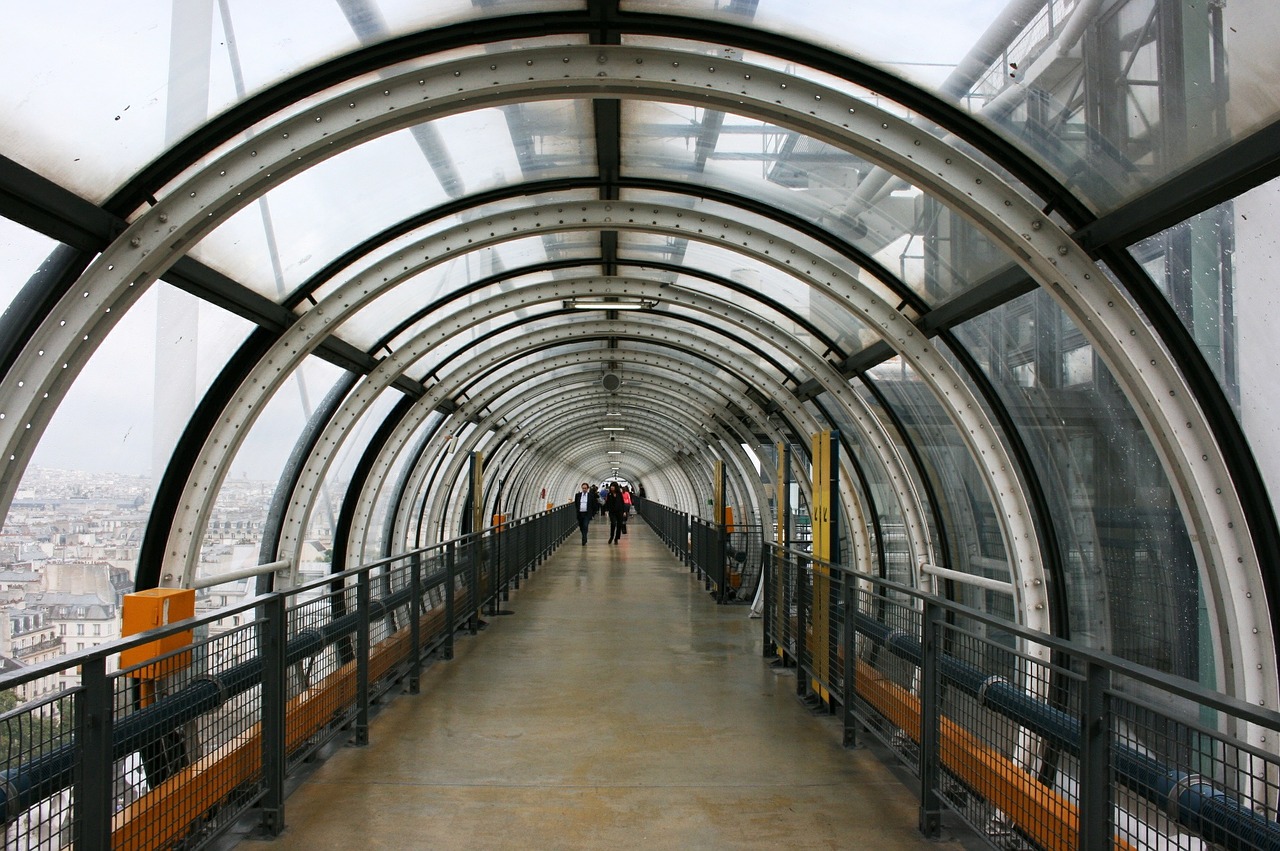 Pompidou, Tunelis, Moderni Architektūra, Paris, Nemokamos Nuotraukos,  Nemokama Licenzija