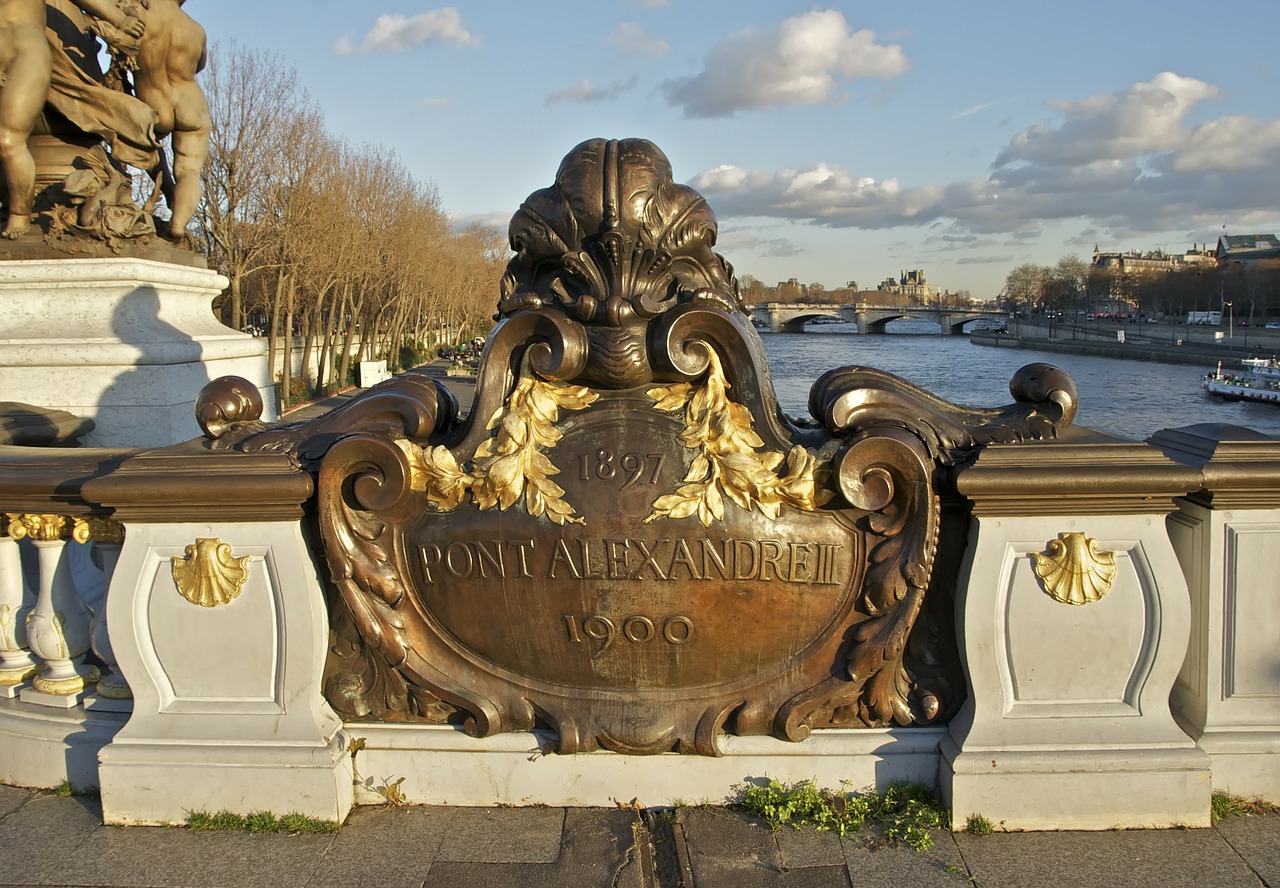 Pont Alexandre Iii, Tiltas, Plokštelė, Paris, France, Miestas, Miestai, Miesto, Orientyras, Istorinis