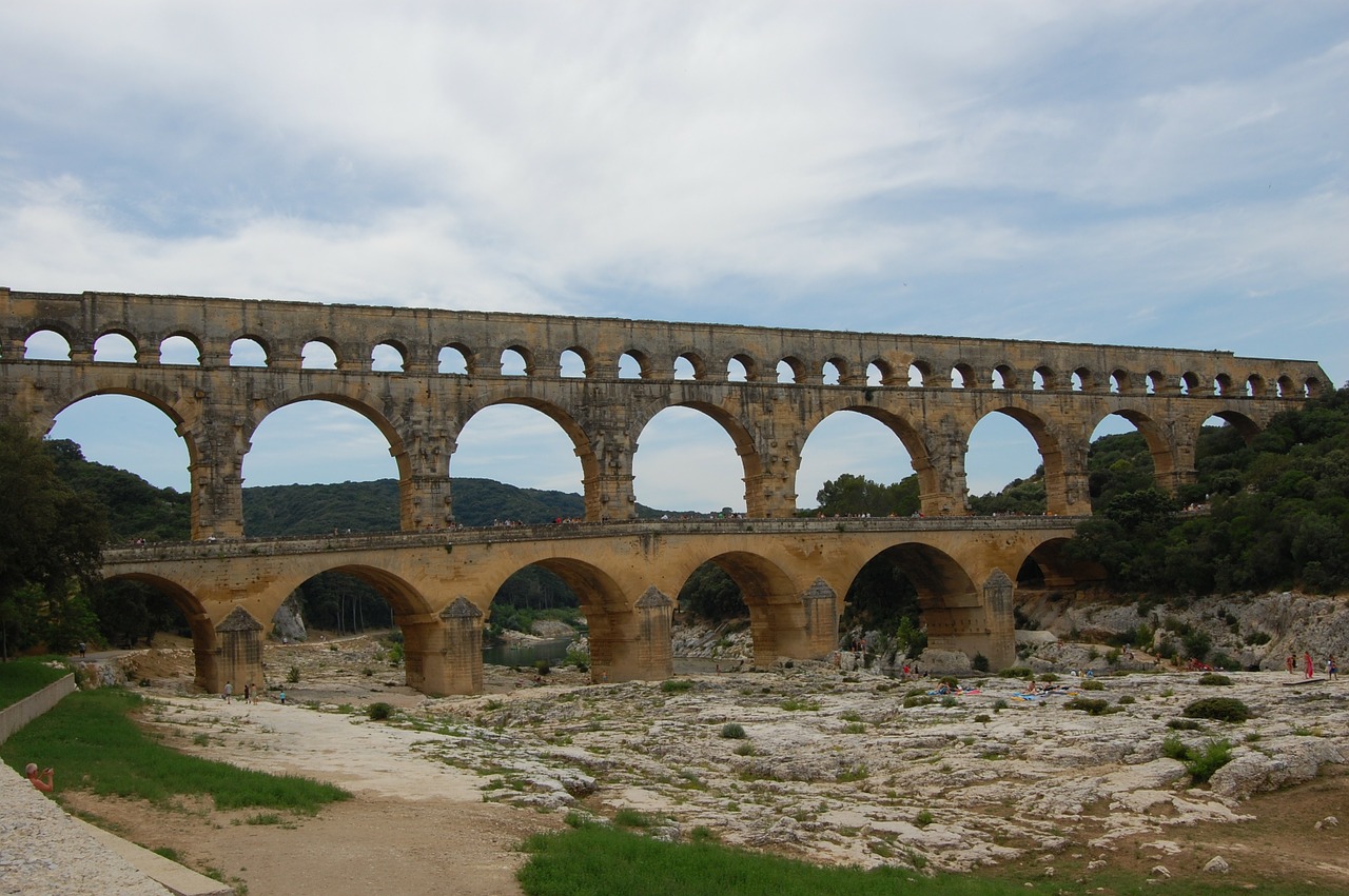 Pont Du Gard, Romanai, Senovinis, Archeologija, Akvedukas, Paveldas, Unesco, Nemokamos Nuotraukos,  Nemokama Licenzija