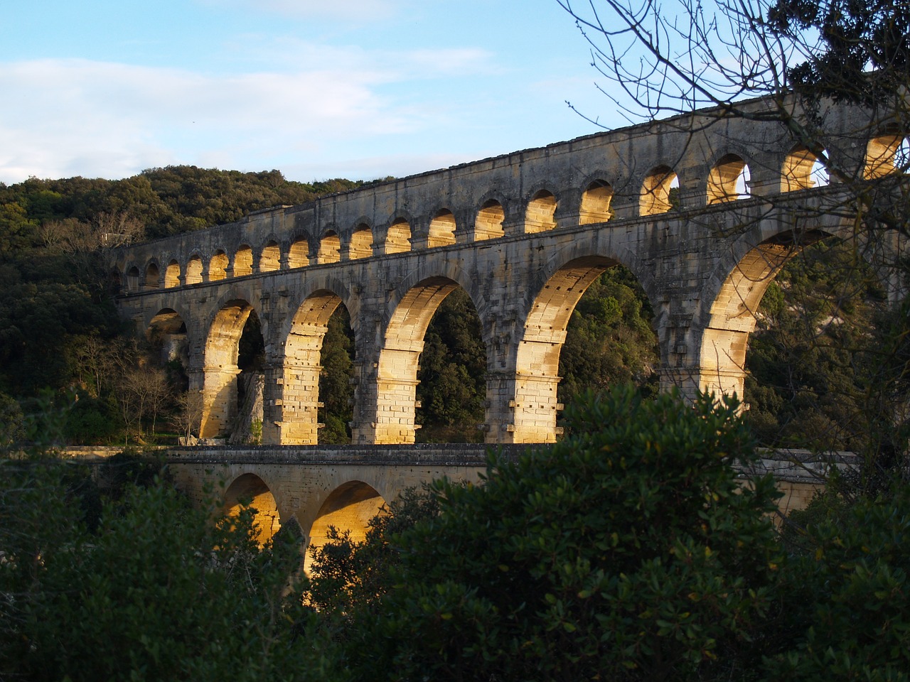 Pont Du Gard, France, Architektūra, Pont, Gardas, Du, Europa, Senovės, Provence, Akvedukas