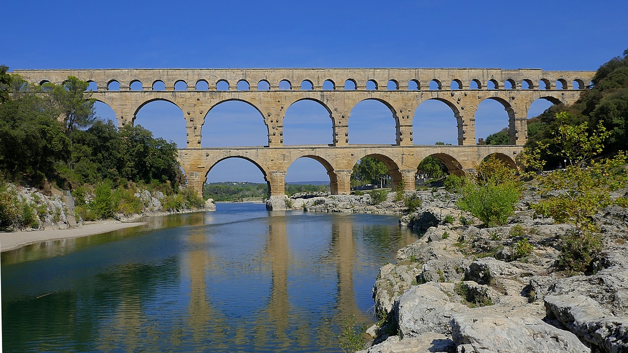 Pont Du Gard, Akvedukas, Romėnų, France, Paveldas, Architektūra, Unesco, Nemokamos Nuotraukos,  Nemokama Licenzija