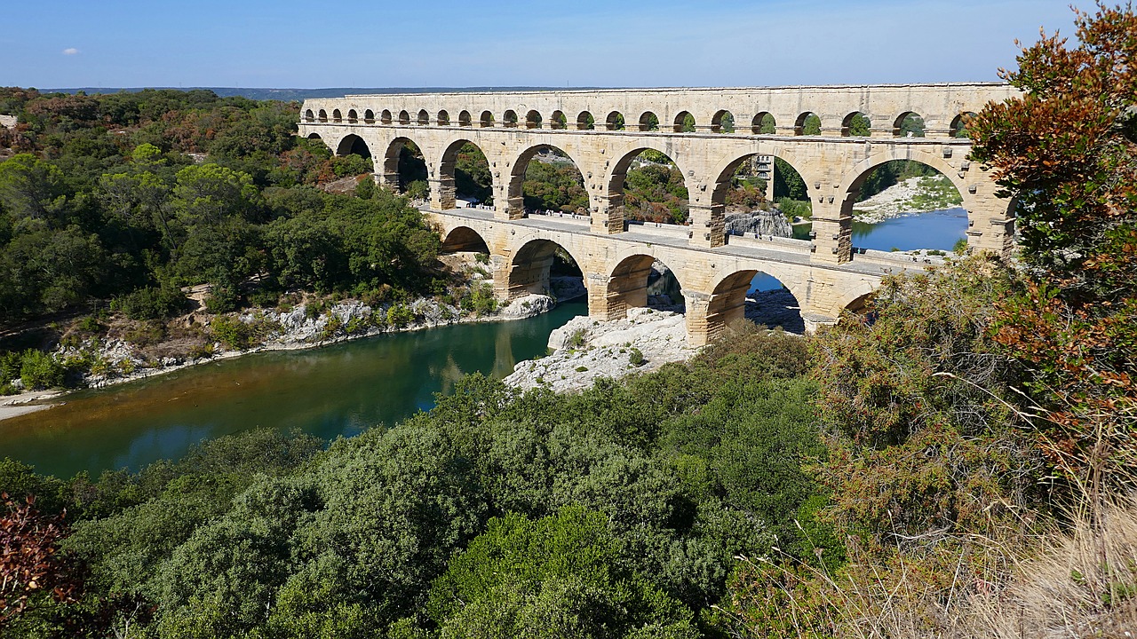 Pont Du Gard, Akvedukas, Romėnų, Unesco, France, Nemokamos Nuotraukos,  Nemokama Licenzija