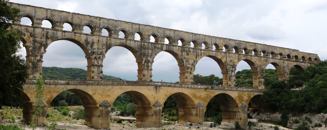 Pont Du Gard, Į Pietus Nuo Prancūzijos, Romos Pastatas, Pasaulinis Paveldas, Nemokamos Nuotraukos,  Nemokama Licenzija