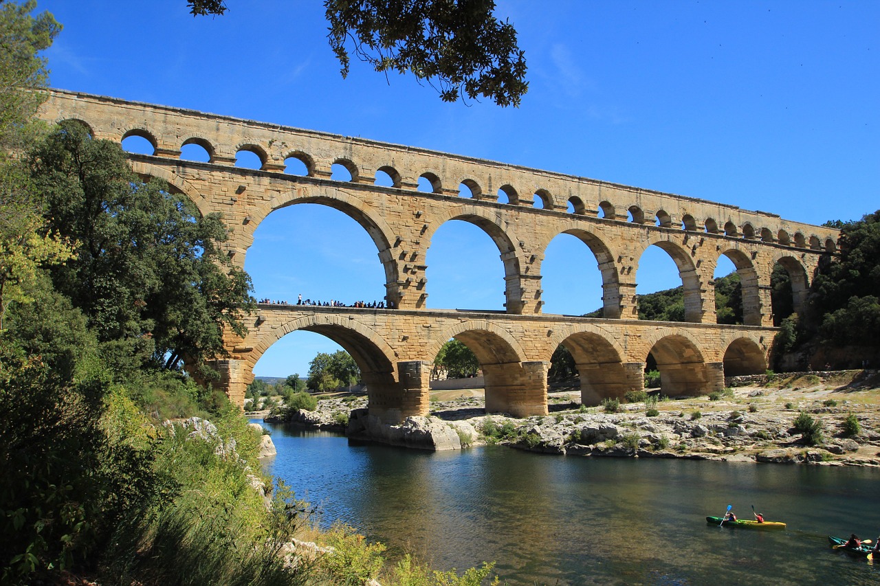 Pont Du Gard, Provence, France, Akvedukas, Architektūra, Romėnų, Nemokamos Nuotraukos,  Nemokama Licenzija