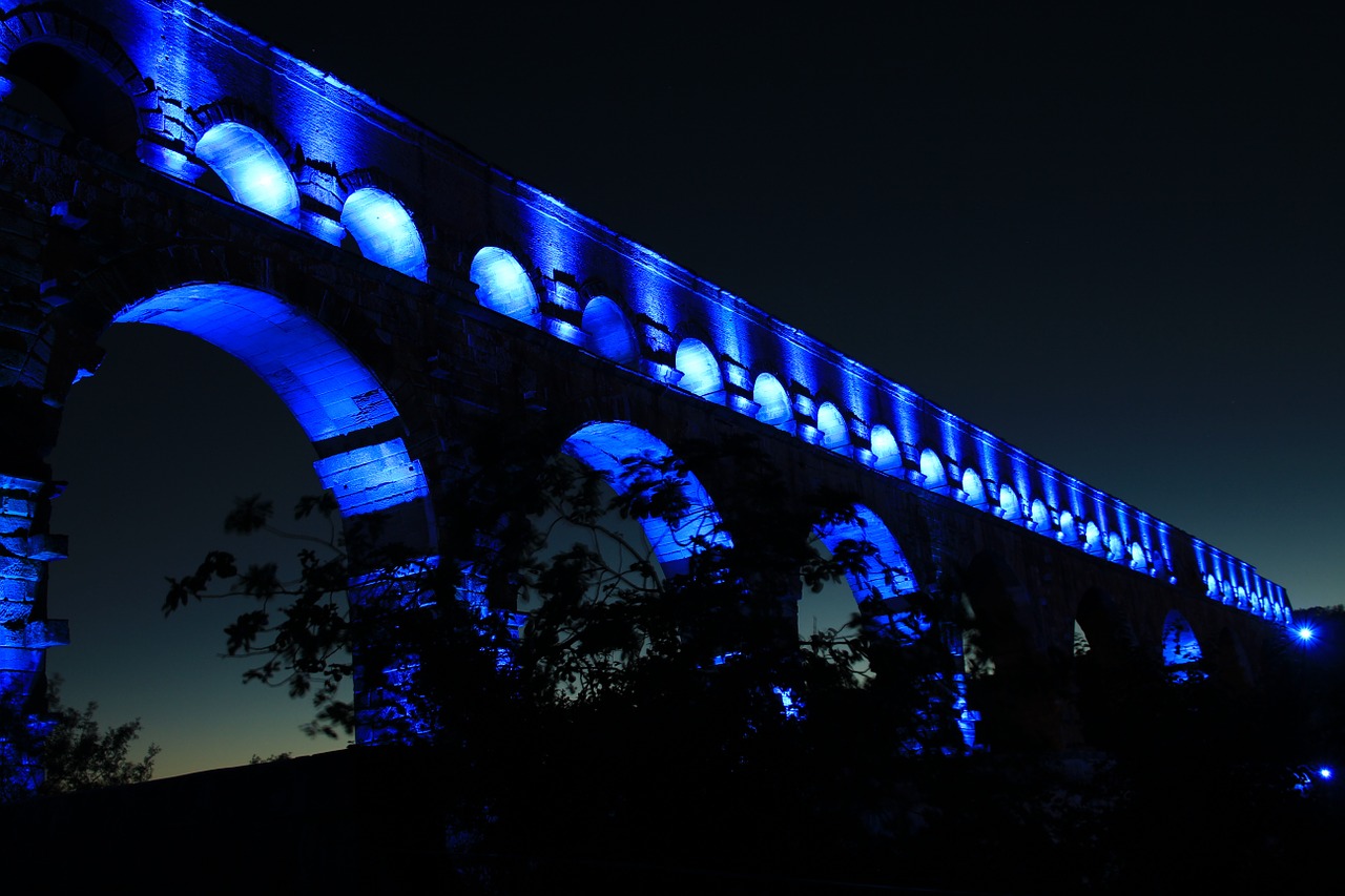 Pont Du Gard, France, Tiltas, Aqaedukt, Nemokamos Nuotraukos,  Nemokama Licenzija