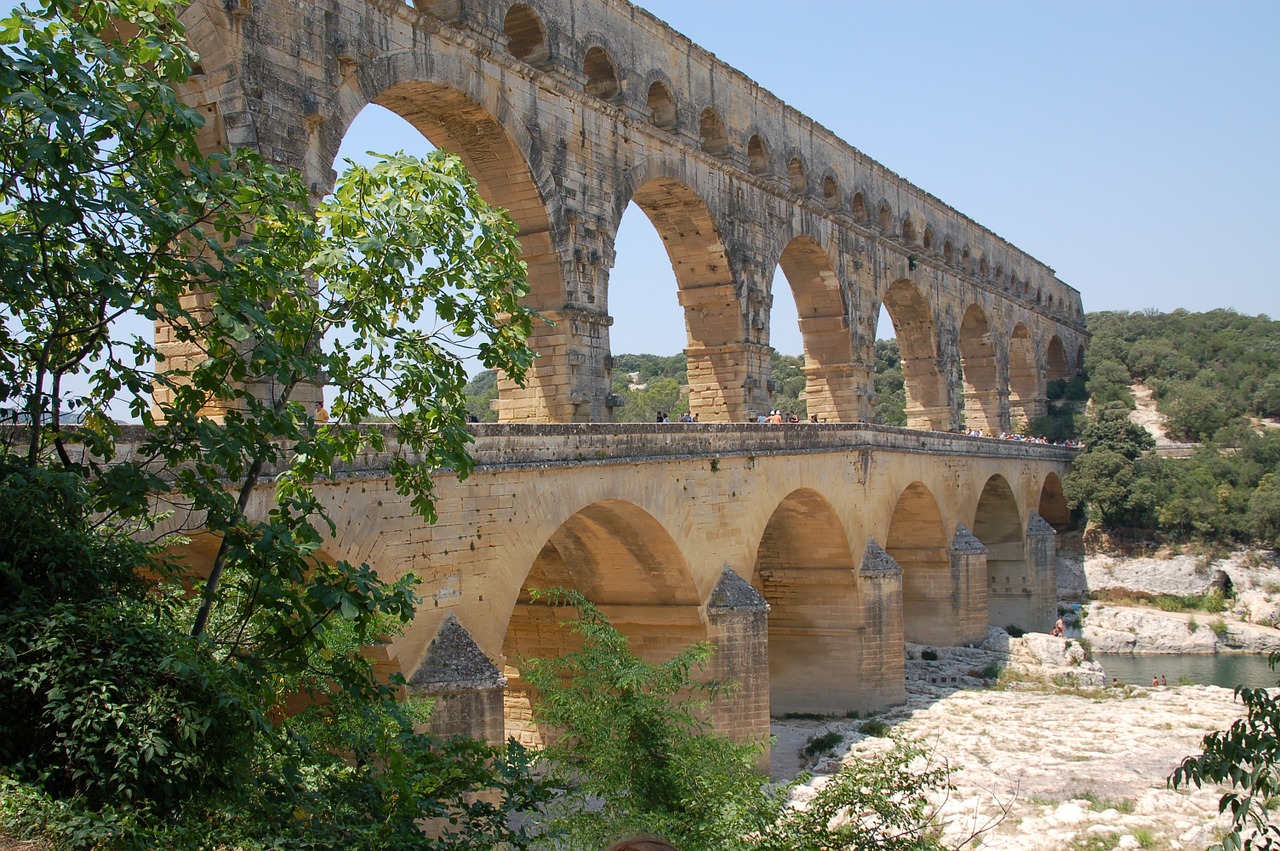 Pont Du Gard, Vasara, Šventė, France, Nemokamos Nuotraukos,  Nemokama Licenzija
