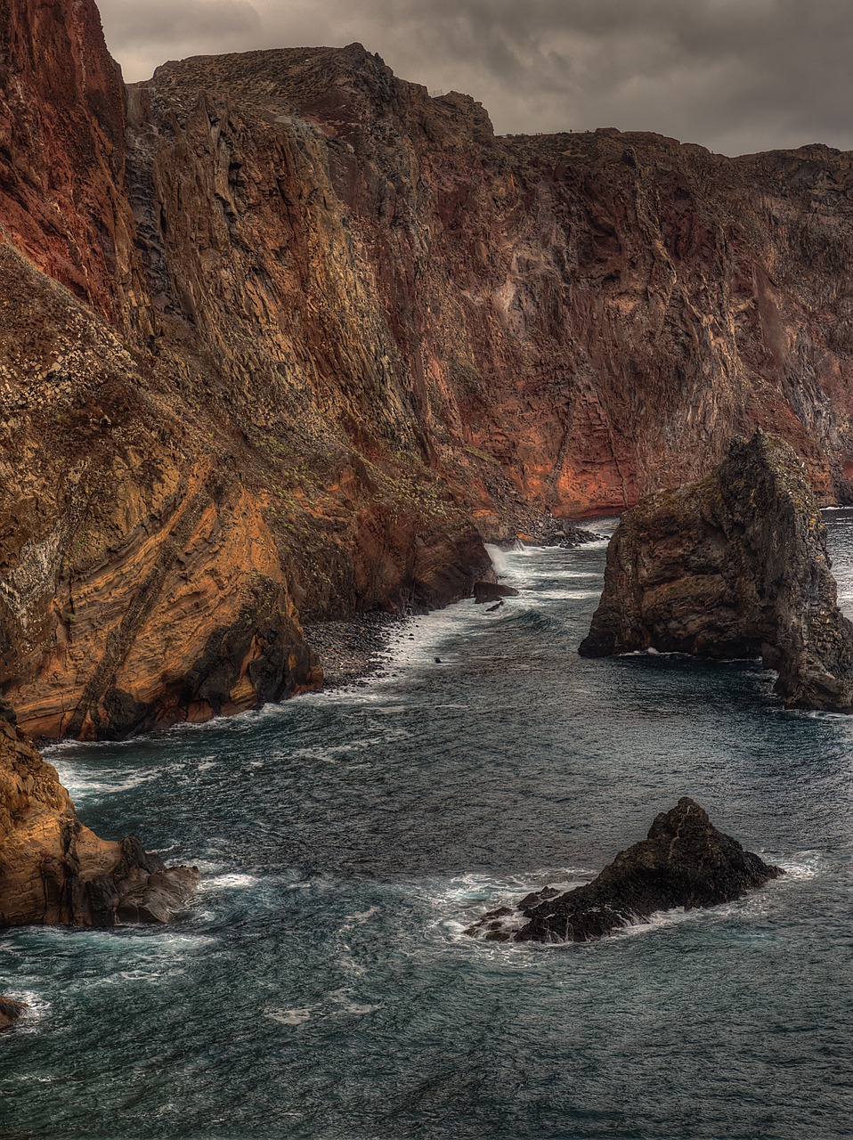 Ponta De São Lourênço, Madeira, Jūra, Rokas, Kranto, Vandenynas, Portugal, Атлантический, Uolos, Vanduo