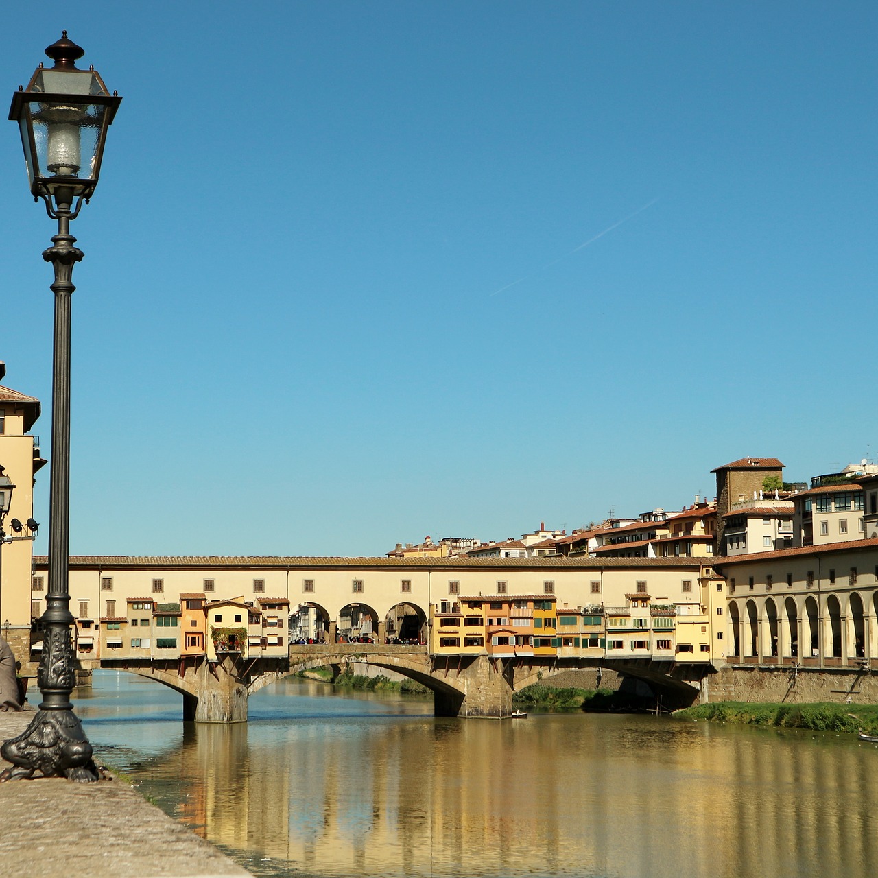 Ponte Vecchio, Florencija, Italy, Šventė, Viduržemio Jūros, Vasara, Turistų Atrakcijos, Toskana, Paminklas, Senas