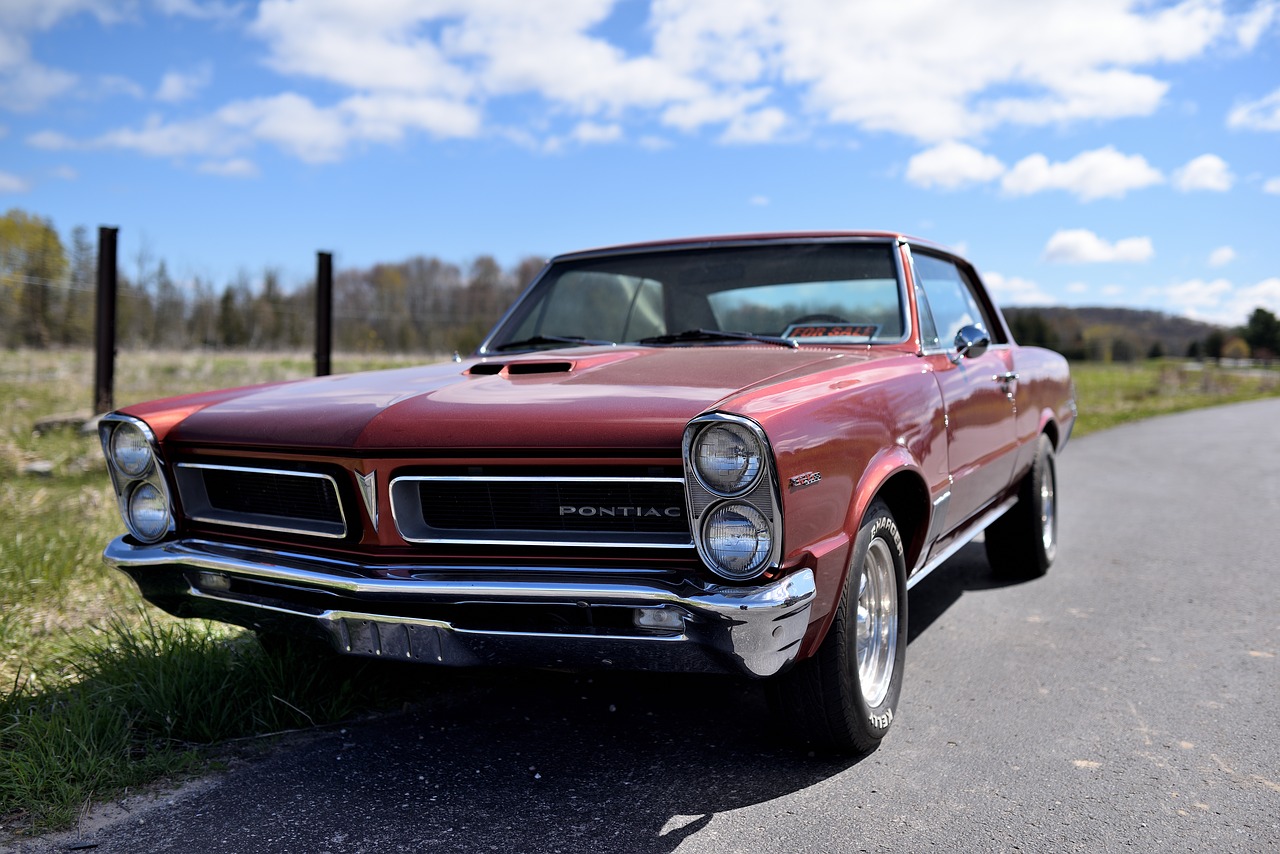 Pontiac, 1965, Lemansas, Raumenų Automobilis, Nostalgija, Arklio Galia, Automobilis, 2 Durys, Automobilis, Automatinis