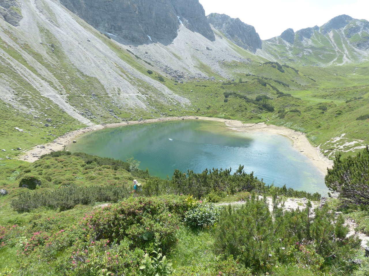 Baseinas, Ežeras, Mažas Ežeras, Bergsee, Alpių Ežeras, Vanduo, Aišku, Švarus, Žygis, Kalnų Žygis