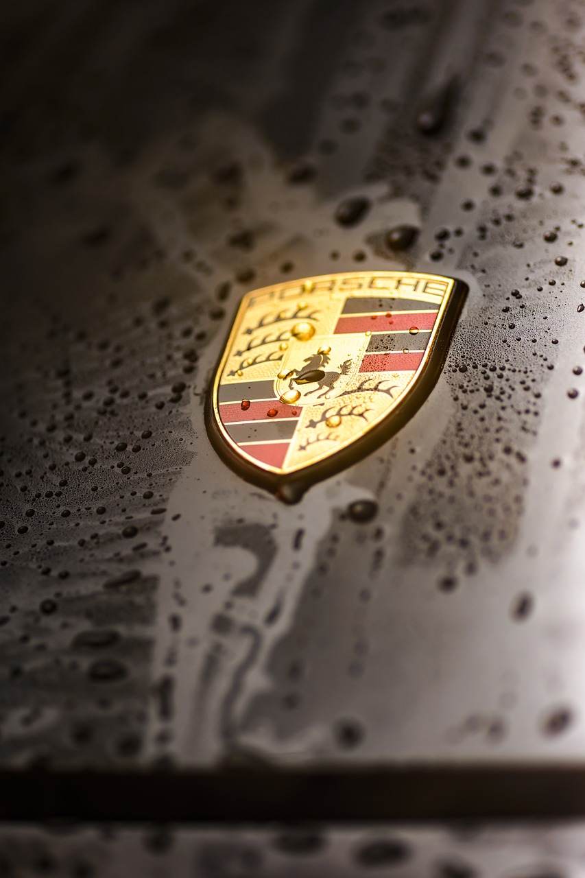 Porsche, 911, Carrera, 4S, Logotipas, Ženklelis, Emblema, Kailis, Kaukė, Vanduo