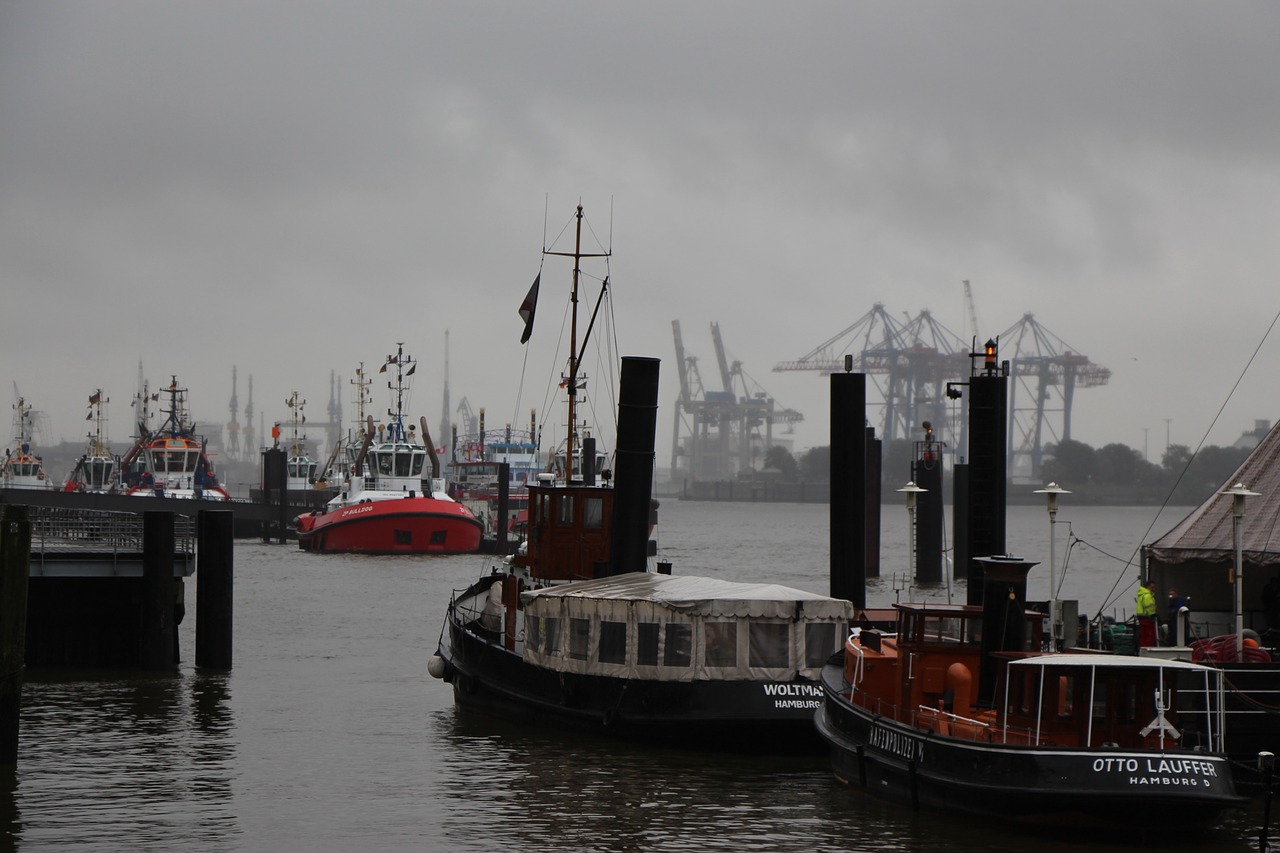 Uostas, Hamburgas, Hanseatic, Hamburgo Uostas, Elbe, Hanzos Miestas, Hamburgo Uostas, Laivas, Vanduo, Uosto Miestas