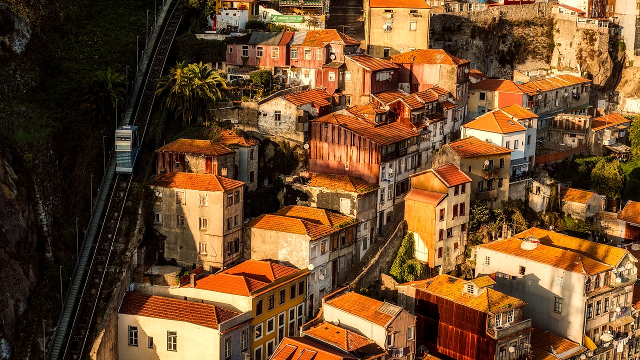 Porto, Portugal, Miestas, Miesto, Kaimynystėje, Stogai, Namai, Namai, Apartamentai, Miesto Panorama