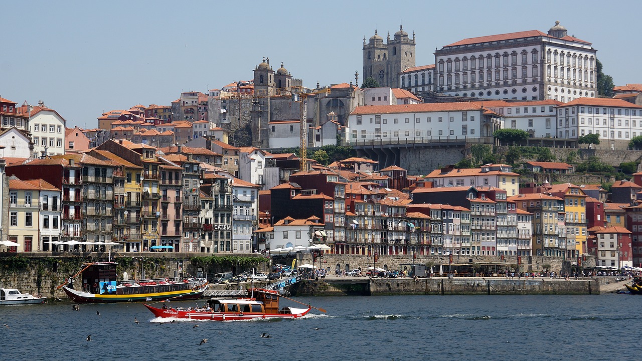 Porto, Uostas, Riverside, Upė, Miestas, Portugal, Miesto Panorama, Orientyras, Centro, Douro