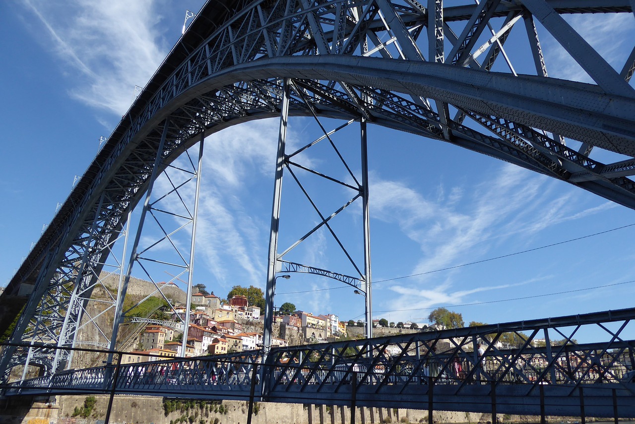 Porto, Ponte Luiz I, Tiltas, Dangus, Eifelis, Architektūra, Kelionė, Miestas, Nemokamos Nuotraukos,  Nemokama Licenzija