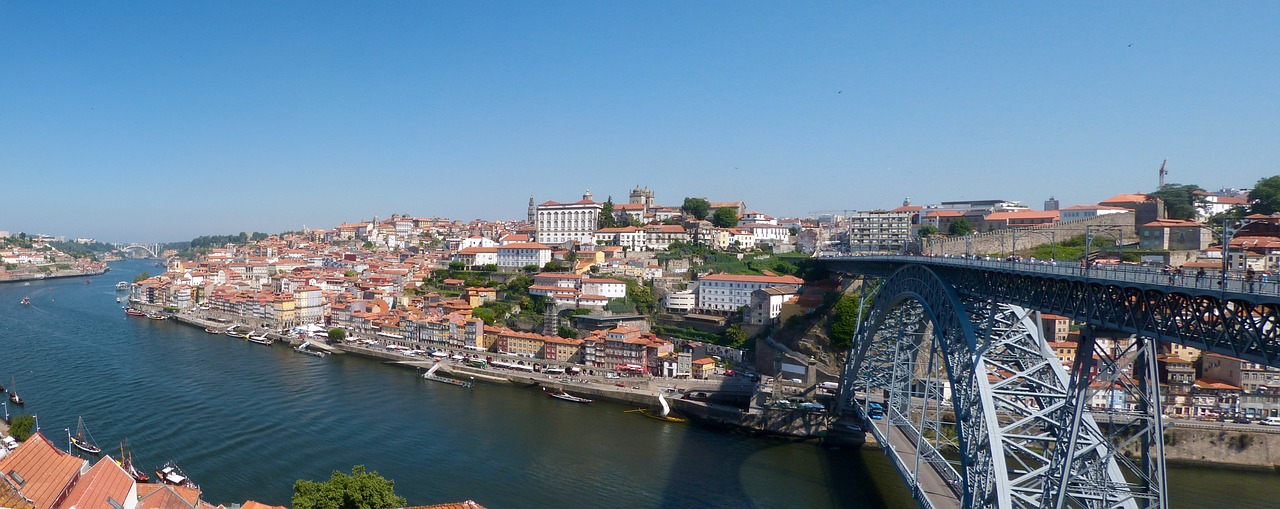 Porto,  Portugalija,  Duero,  Tiltas,  Panoraminis,  Peržiūrėti,  Miestas,  Upė,  Istorinis,  Architektūra