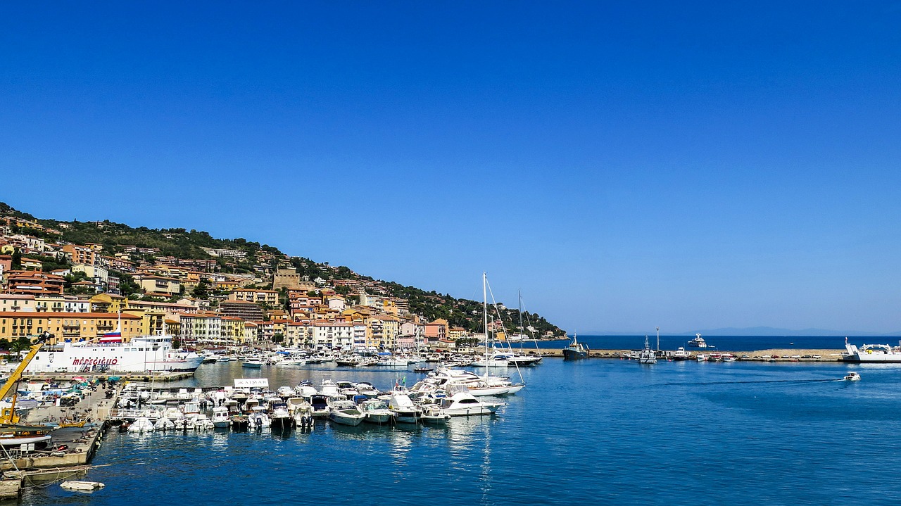 Porto San Stefano, Italy, Toskana, Uostas, Dangus, Jūra, Vasara, Laivai, Nemokamos Nuotraukos,  Nemokama Licenzija