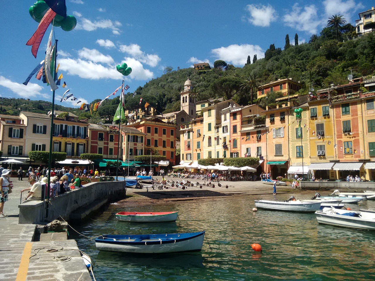 Portofino, Italy, Žvejų Kaimelis, Vela, Įlanka, Kranto, Jūra, Kraštovaizdis, Vista, Nemokamos Nuotraukos